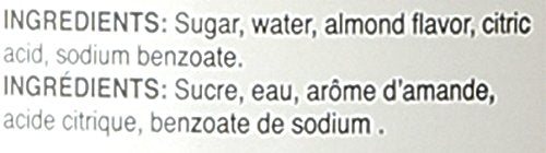Ziyad Premium Almond Syrup, 25 Fl Oz - Natural Flavoring for Beverages and Desserts