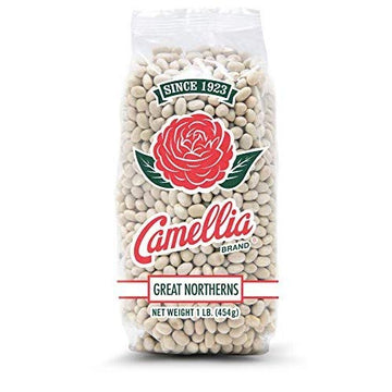 Camellia Brand Dried Great Northern Beans, 1 Pound (Pack of 6)