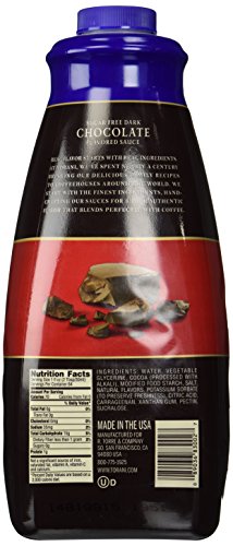 Torani Sugar Free Sauce Chocolate 64 Fl Oz