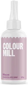 Colour Mill Chocolate Drip Easy-Melt Drizzle for Desserts, 125 Grams Mauve