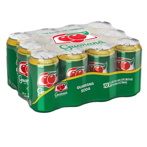 Guaraná ANTARCTICA Guarana Soda Regular, 11.83 fl oz (Pack of 12)