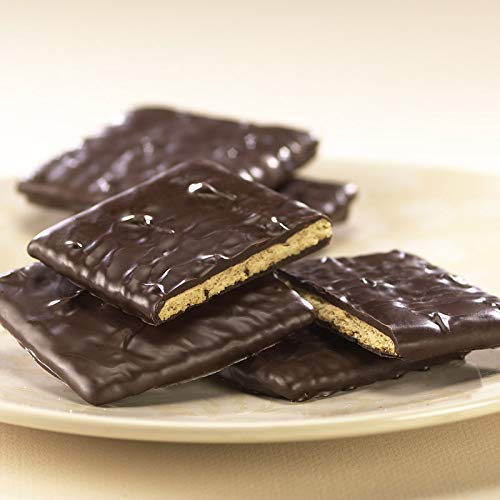 Ashers Chocolates Chocolate Covered Grahams, 18 Count, Gourmet Sweet and Salty Snack, Dark Chocolate, Individually Wrapped