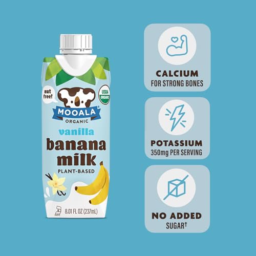 Mooala Vanilla Bananamilk Organic Shelf Stable 237 mL Case 12
