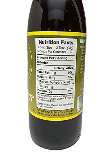 Steen'S Pure Cane Vinegar 12Oz 1Pk - Pure And Natural