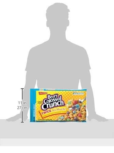 Malt-O-Meal Berry Colossal Crunch with Marshmallows Breakfast Cereal, Crunchy Corn and Oat Cereal with Sweet Berry Flavor and Ma
