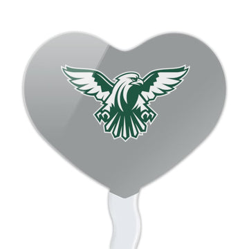 GRAPHICS & MORE Cupcake Picks Set of 6, Acrylic, Northeastern State University, One Size, Heart Decoration