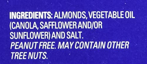 Blue Diamond Almonds, 1.5Oz Tubes, Roasted Salted, 12 Ea