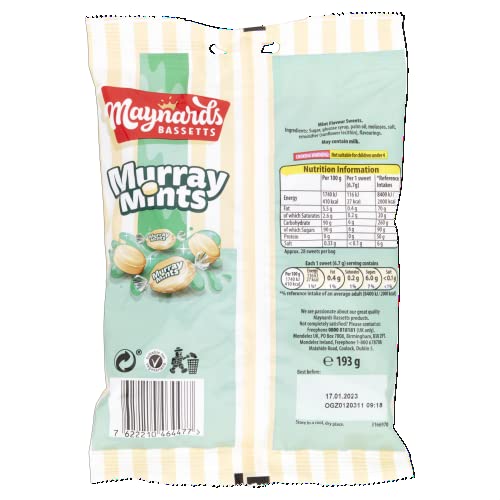 Bassetts Murray Mints 200 g (Pack of 12)