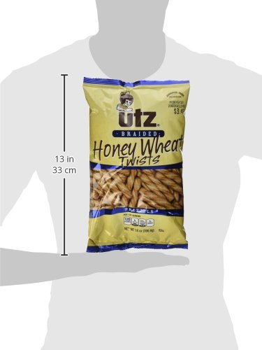 Utz Braided Honey Wheat Twists Pretzels, 14 Ounce