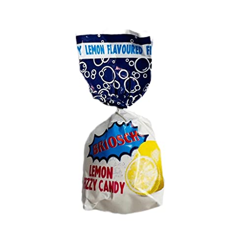 Brioschi Lemon Flavored Effervescent Fizzy Digestive Italian Candies (2.2 Lbs Bulk)