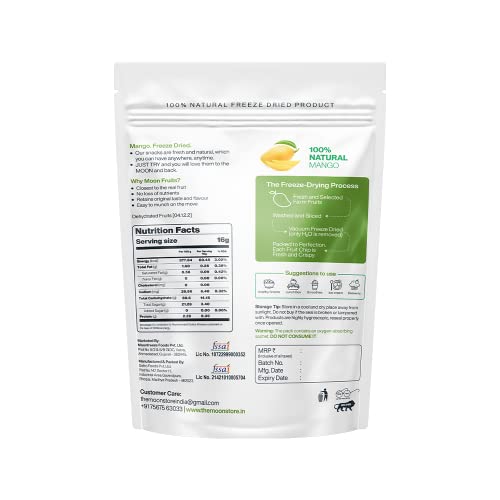 Moon Frozen Mango Fruit Chips 16Gram|Moon_Mango_Chips_Parent (Moon_Mango_Chips_Pack Of 03)