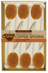 Melville Candy All Natural Honey Spoon Gift Set – Spoons & Lollipops On Wooden Ball Sticks – Gluten-Free, Made In Usa Stirrers For Tea, Coffee, & Hot Beverages - Individually Wrapped (6-Count, Salted Caramel)