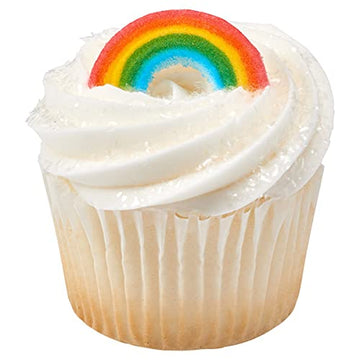 Primary Rabinow Edible Sugar Cake Toppers, 12 Count