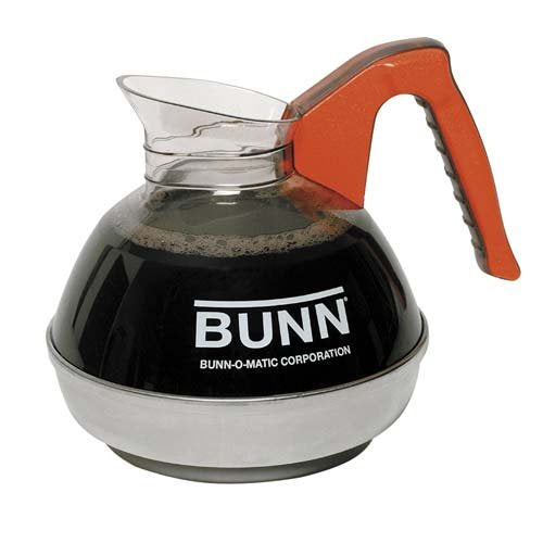 Bunn-O-Matic 061010101 12-Cup Unbreakable Decanter, Decaf, Orange Handle