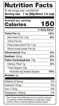 Generic Sesame Seasoned Cashews, Low Carb Keto Snack, 8oz Bag, Whole Nut Mix