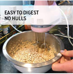 ZEGO Gluten Free Organic Raw Rolled Oats - Double Protein Oatmeal, 14 oz, Cooking Required