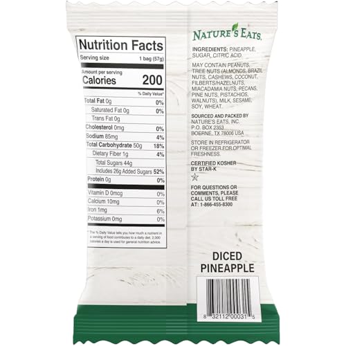 Natures Eats Diced Pineapple 2oz