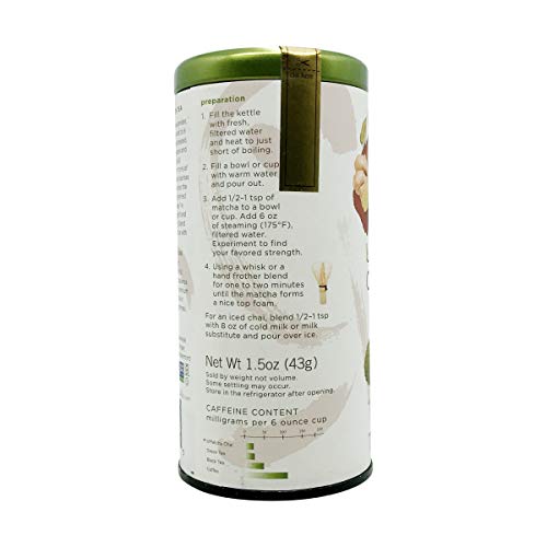 The Republic Of Tea U-Matcha Chai Tea, 1.5 Ounces / 20+ Cups, Chai Spices And Matcha Tea Powder