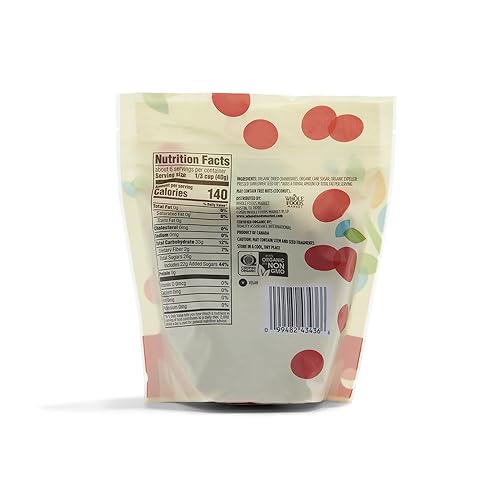 365 by Whole Foods Market Organic Dried Sweetened Cranberries, 8 Ounce