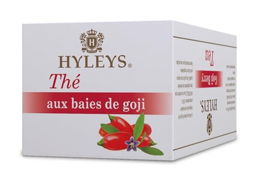 Hyleys Goji Berry Senna Green Tea - Natural Gentle Laxative for Constipation Relief - 25 Tea Bags