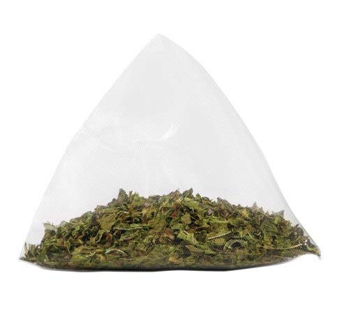 Two Leaves and a Bud Organic Peppermint Tea Bags, Naturally Caffeine Free, 100 Count, Herbal Whole Leaf in Compostable Sachets