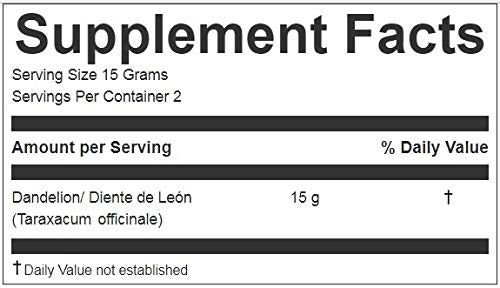 Hanan Peruvian Secrets Diente De Leon Herbal Tea | 100% Natural Dandelion Leaves | 1.06Oz / 30G | Naturally Supports Healthy Dig