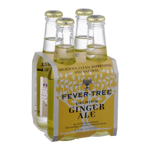 Fever-Tree Premium Ginger Ale - 4 Ct - Amber Color - Refreshing Beverage