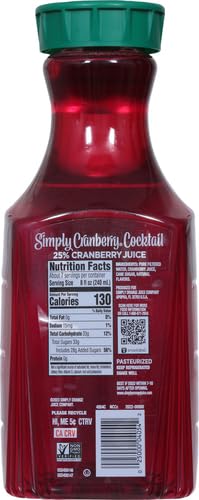 SMPLY JCE CRANBERRY CKTL (6x52.00)