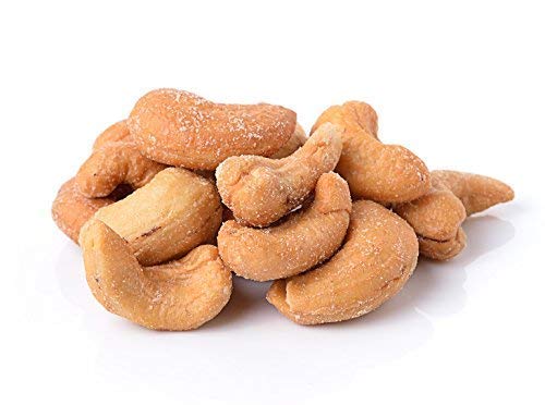 Dry Roasted Cashews Himalayan Salted (1 Lb.) - Baked In Small Batches For Added Freshness - Oven Roasted To Perfection Without Oil - Farm Fresh Nuts Brand
