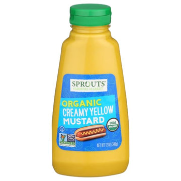 Sprouts Organic Creamy Yellow Mustard - 12 oz (340g)