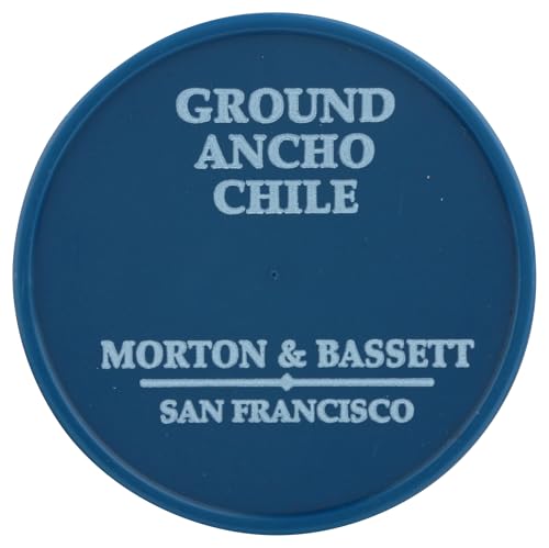 Morton & Bassett Ground Ancho Chile Powder - Smoky Seasoning, Salt-Free, Non-GMO, 2.3oz