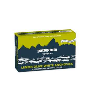 Patagonia Provisions Lemon Olive Spanish White Anchovies 4.2 Oz