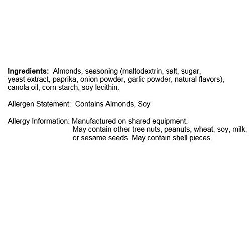 Emerald Dry Roasted Almonds, 5 Ounce Resealable Bag, Pack of 4