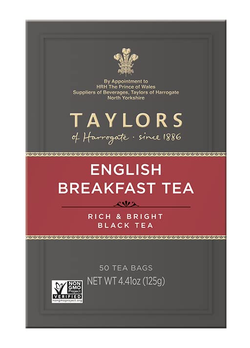Taylors Of Harrogate English Breakfast, 50 Teabags (Pack Of 6)