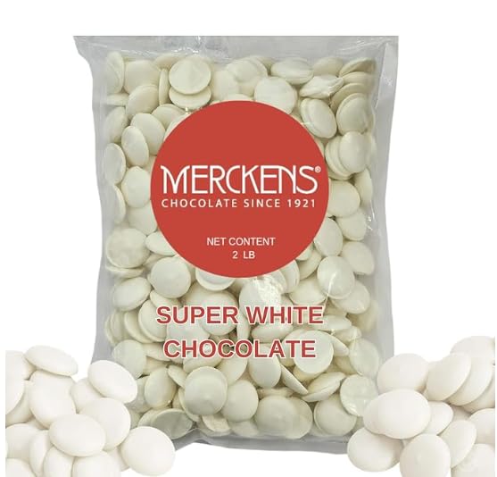 Super White Chocolate Melting Wafers 2Lb - Smooth And Creamy Perfect For Dipping Baking Candy Making And Decorating Desserts - Ideal For Fountains Coating And Molded Chocolates (Super White Chocolate 32Oz)