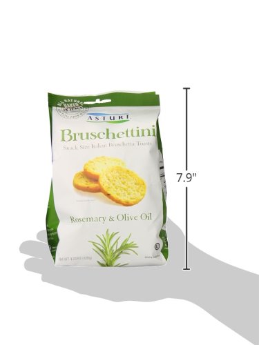 Asturi Bruschettini, Rosemary and Olive Oil, 4.23 Ounce