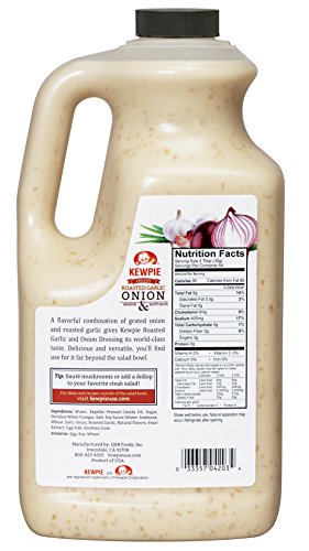 Kewpie Roasted Garlic Onion Dressing & Sauce, 64 Fl Oz - Flavorful Salad Dressing & Marinade, Perfect for Cooking and Dipping