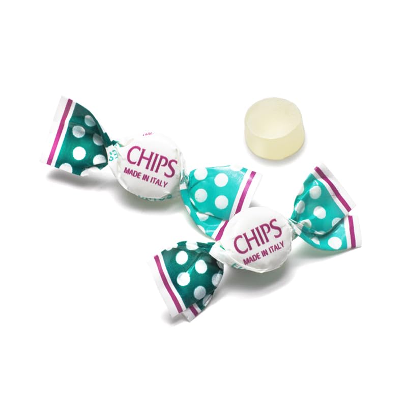 CHIPS Eucalyptus Menthol Classic Italian Throat Pastilles, Soothing and Refreshing, All-Natural, Gluten Free, Prebiotic, No GMOs
