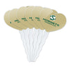 GRAPHICS & MORE Cupcake Picks Set of 6 - Sacramento State University - Acrylic Decoration Toppers - Model CUPT.HRT.ACR.6PK.CLCCSC500B
