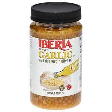 Iberia Minced Garlic With Olive Oil, 8 Ounce (Pack Of 1)