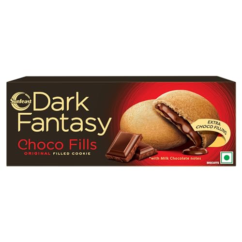 Sunfeast Dark Fantasy Choco Fills 75G Oriflavor Blendal Filled Cookies With Choco Crme