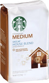 Starbucks Decaf Ground Coffee, House Blend, Medium Roast, Decaffeinated Ground 100% Arabica Coffee, Flavorlock Packaging, 12-Oun