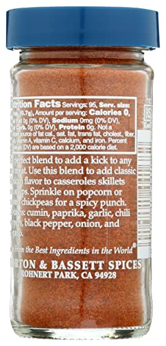 Morton & Bassett Taco Seasoning, Salt Free, No MSG, 2.4 Ounces (Pack of 3), Natural