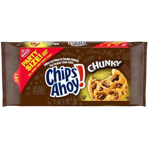 Chips Ahoy! Chunky Chocolate Chip Cookies, Party Size, 24.75 Oz
