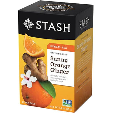 Stash Herbal Tea Sunny Orange Ginger (Pack Of 6 Boxes)