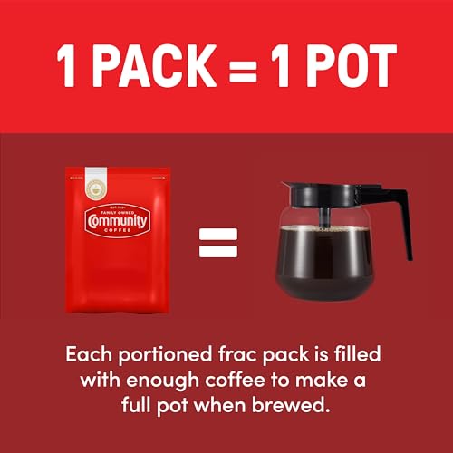 Community Coffee Toasted Hazelnut Flavored Medium Roast Pre-Measured Coffee Packs 3.0 Ounce Bag (Box of 20)