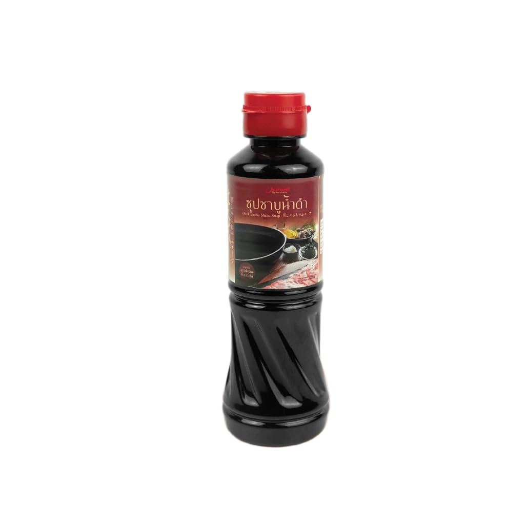?????? Japanese Style Black Shabu Shabu Soup Base - Concentrated Umami Broth for Hot Pot, Sukiyaki, and Noodle Soups 220ml