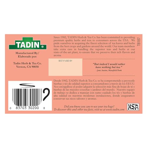 Tadin Te De Jamaica Hibiscus Tea 24 Bags.
