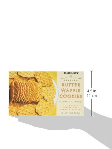 Trader Joe's Belgian Butter Waffle Cookies,8.8 Ounce (Pack of 4)