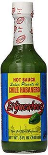 El Yucateco Salsa Picante De Chile Habanero Green 8Oz Hot Sauce - 2 Pak